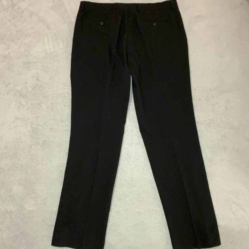 Tommy Hilfiger Mens Black Dress Pants 36x32 Stretch - Picture 4 of 9